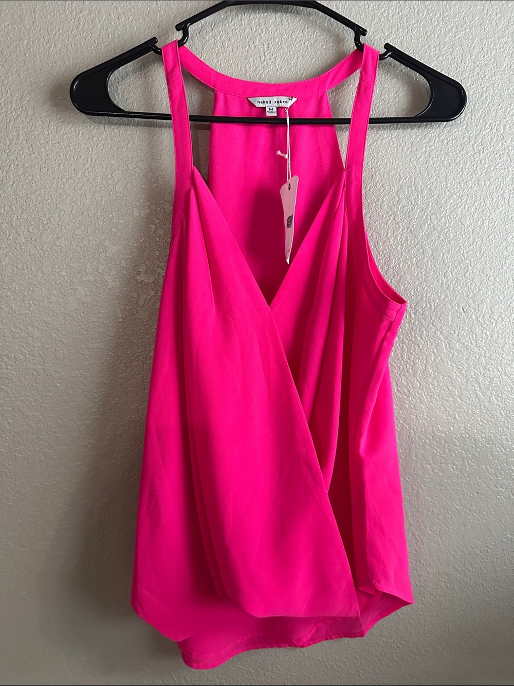 Naked Zebra Hot Pink Racerback Camisole